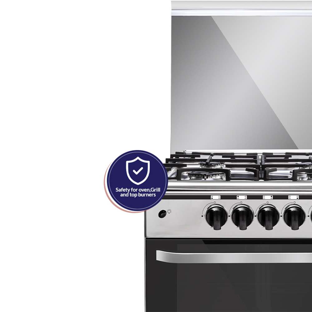 FREE STANDING OVEN 55*55, 4 gas burner |RO-5555GSF