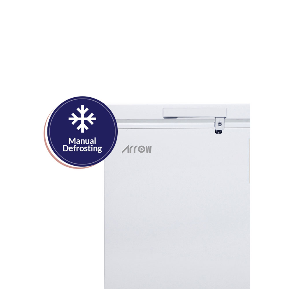 Arrow Chest Freezer 3.5 CU.FT, 100 Liters ,White RO-160F