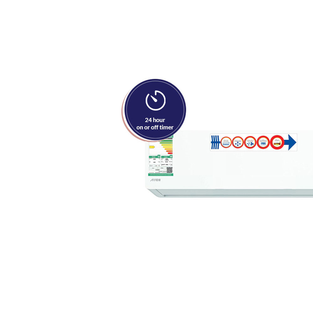 ARROW SPLIT 21000 BTU- Cool & Heat، White ، RO-24CBA22-H