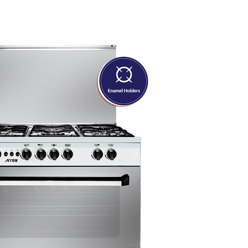 Arrow Free Stand Stove - Silver-60*90- RO-9060GSF