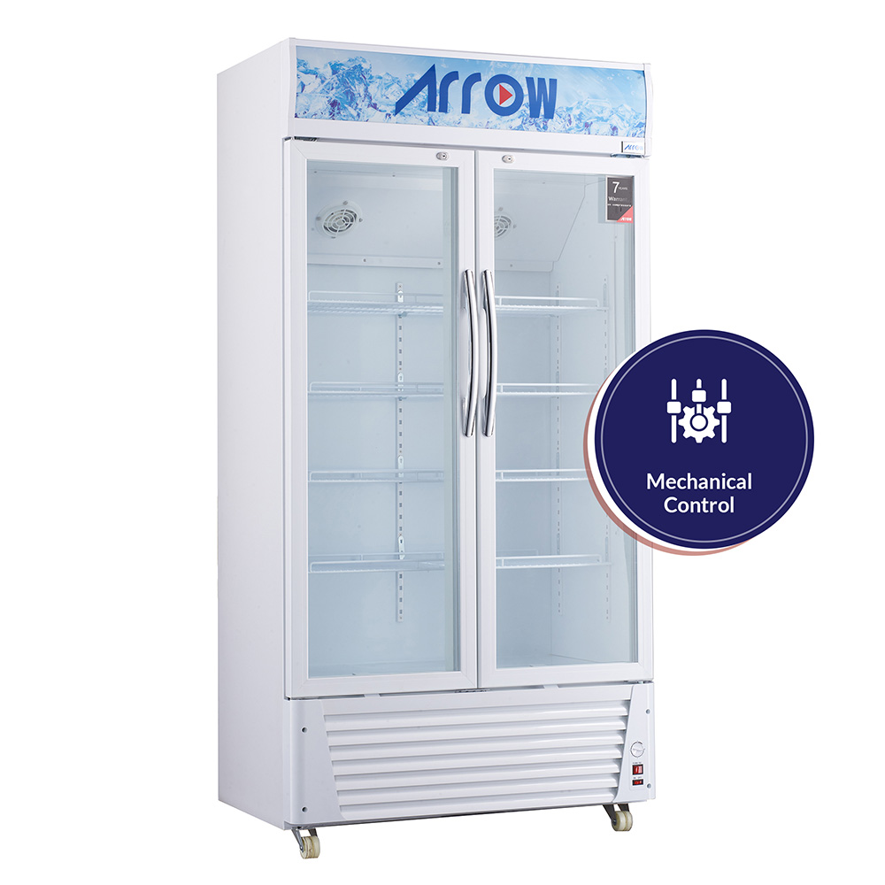 ARROW COMMERCIAL REFRIGERATOR, 21.8 CU.FT, 618L  Manual Defrosting, White color | RO-650SCK