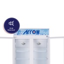 ARROW COMMERCIAL REFRIGERATOR, 21.8 CU.FT, 618L  Manual Defrosting, White color | RO-650SCK