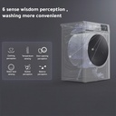 RO-09FWTS-01, ARROW FRONT LOAD WASHING MACHINE 8KG, SILVER COLOR, DOUBLE LAYER DOOR