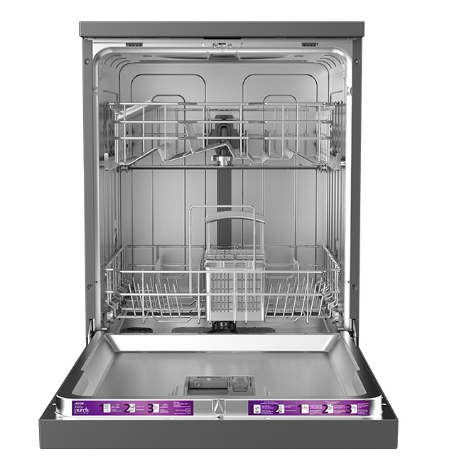 14 SETS DISHWASHER, 8 PROGRAMS, BLACK COLOR , RO-14DWSB