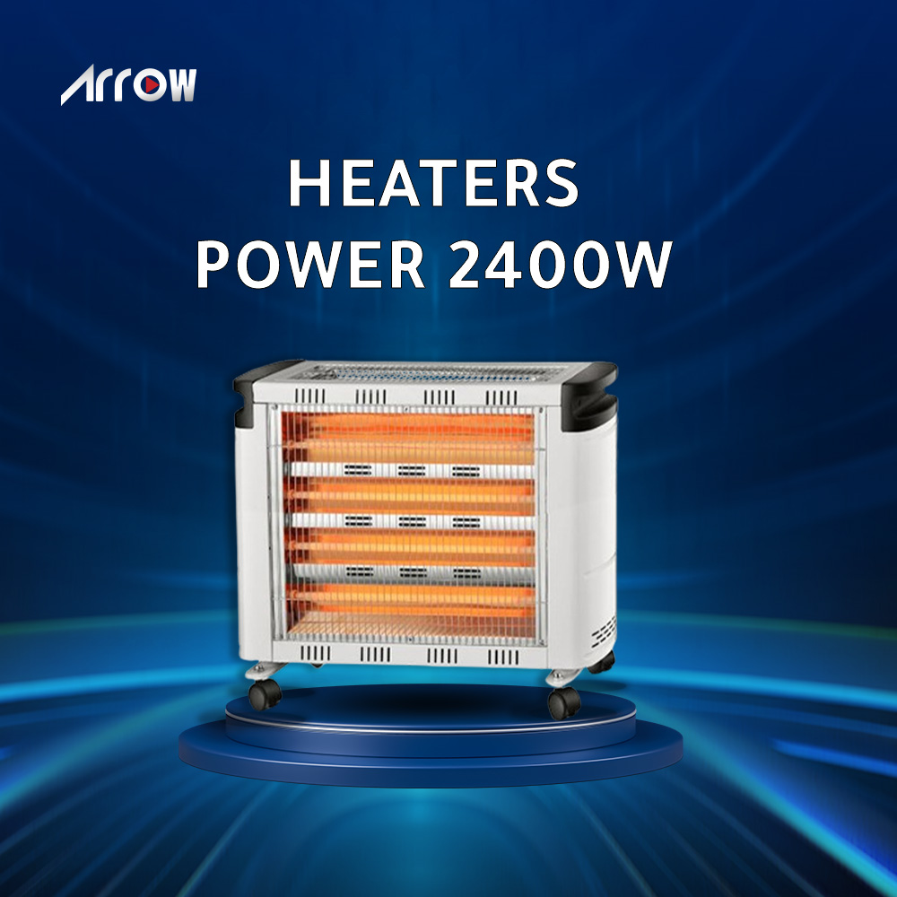 2400W Electric Heater with 6 Quartz Heating|RO-CP2600H