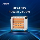 2400W Electric Heater with 6 Quartz Heating|RO-CP2600H