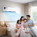 GX-12CH, GENERAL X SPLIT AC, 11100 BTU, COOLING & HEATING, WIFI COMPATIBLE, WHITE