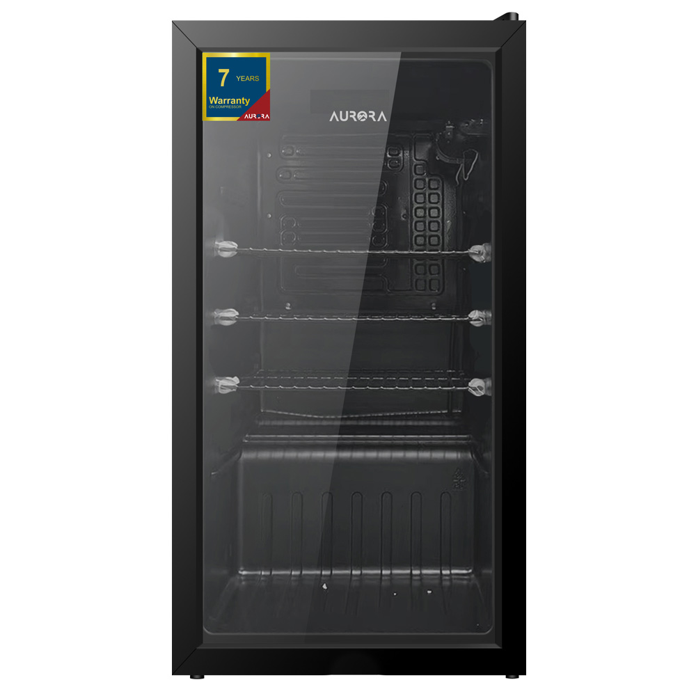 AURORA 90L COOLING CABINET WITH LED LIGHT, BLACK ,AR-105SCK