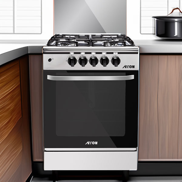 FREE STANDING OVEN 55*55, 4 gas burner |RO-5555GSF