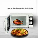 Arrow Microwave Oven Mechanical 700W With 6 Microwave Power Levels 20L White, RO-20MG