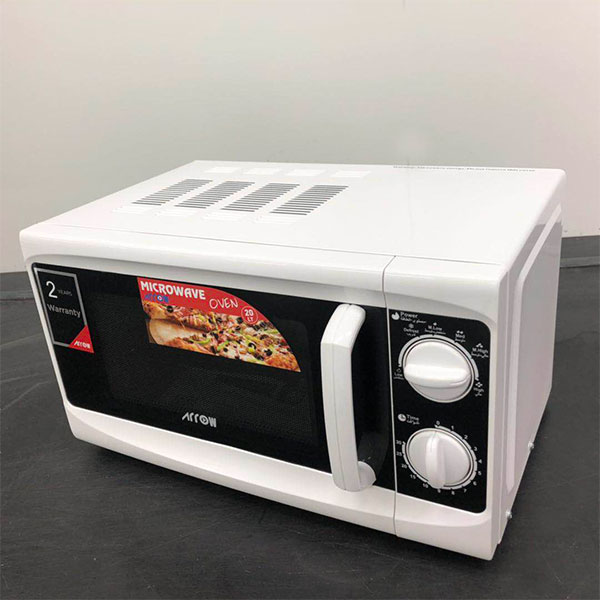 Arrow Microwave Oven Mechanical 700W With 6 Microwave Power Levels 20L White, RO-20MG