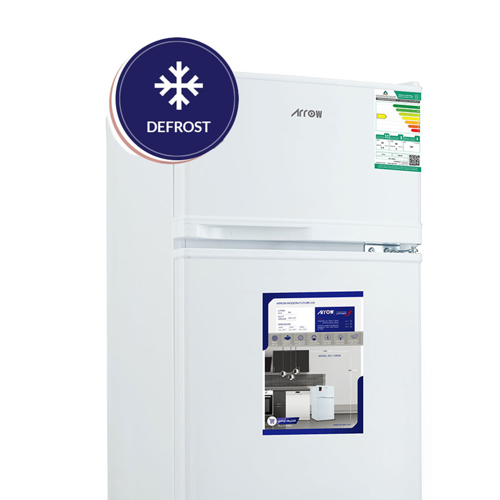 ARROW DOUBLE DOOR REFRIGERATOR,80 LTR,DEFROST,WHITE, RO-119RDK