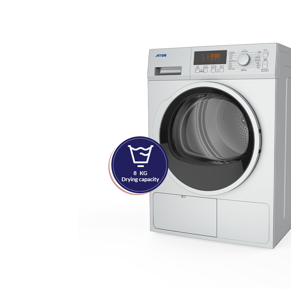 Arrow Clothes Dryer Heat pump type 8 Kg, RO-08GDHS