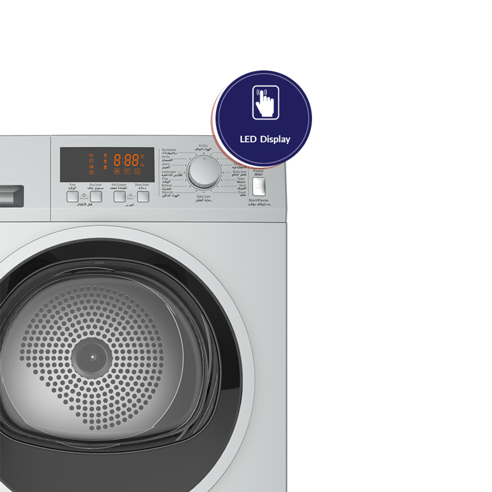 Arrow Clothes Dryer Heat pump type 8 Kg, RO-08GDHS