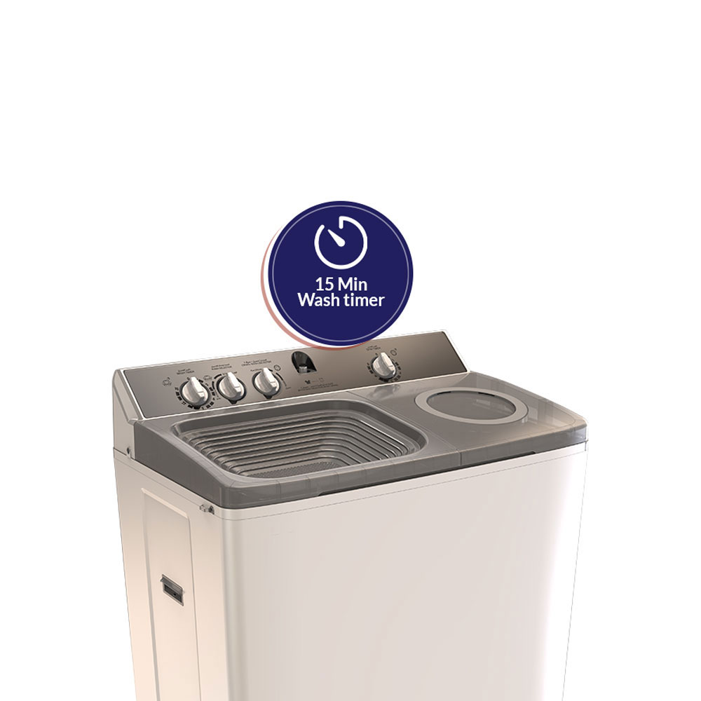 SAHM TWIN TUB SEMI AUTOMATIC WASHING MACHINE, 12 KG,SHM-13TTF