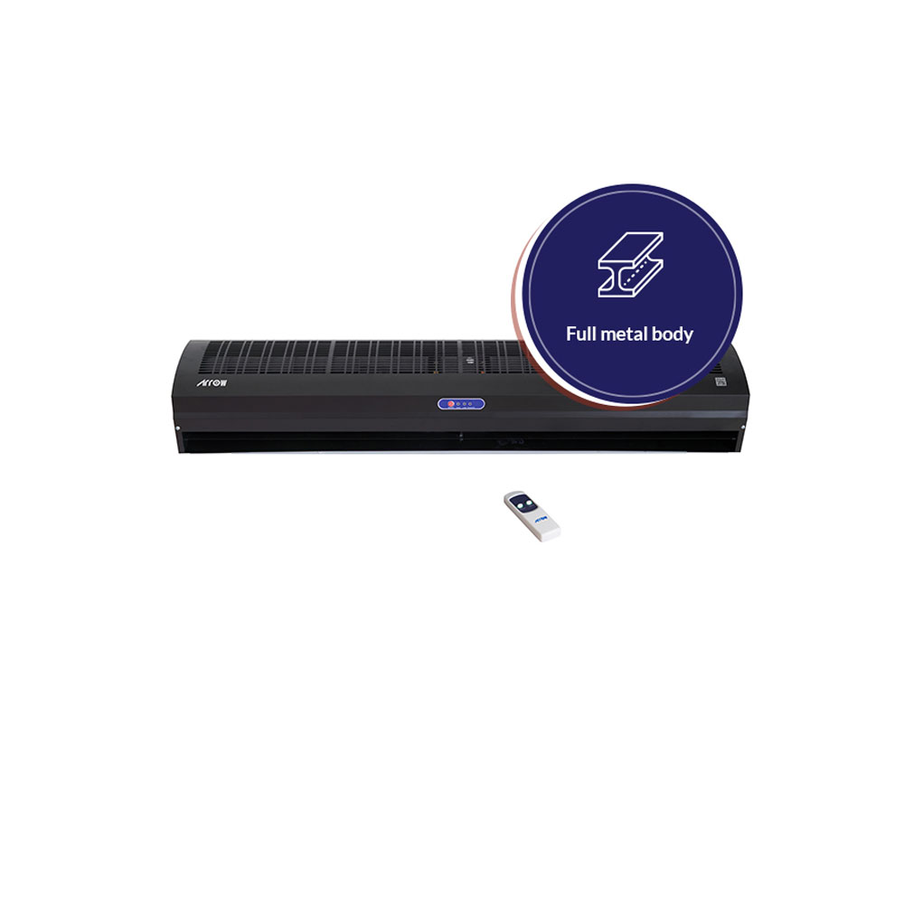 Arrow Air Curtain 220-240V/60HZ BLACK, RO-120CARC -Black