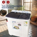 ARROW TWIN TUB SEMI AUTOMATIC WASHING MACHINE, 7 KG, RO-08TTB