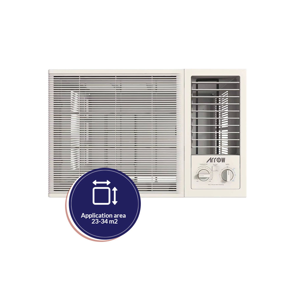 ARROW WINDOW AC, COOLING 17200 BTU & HEATING 2950BTU , RO-18WHH