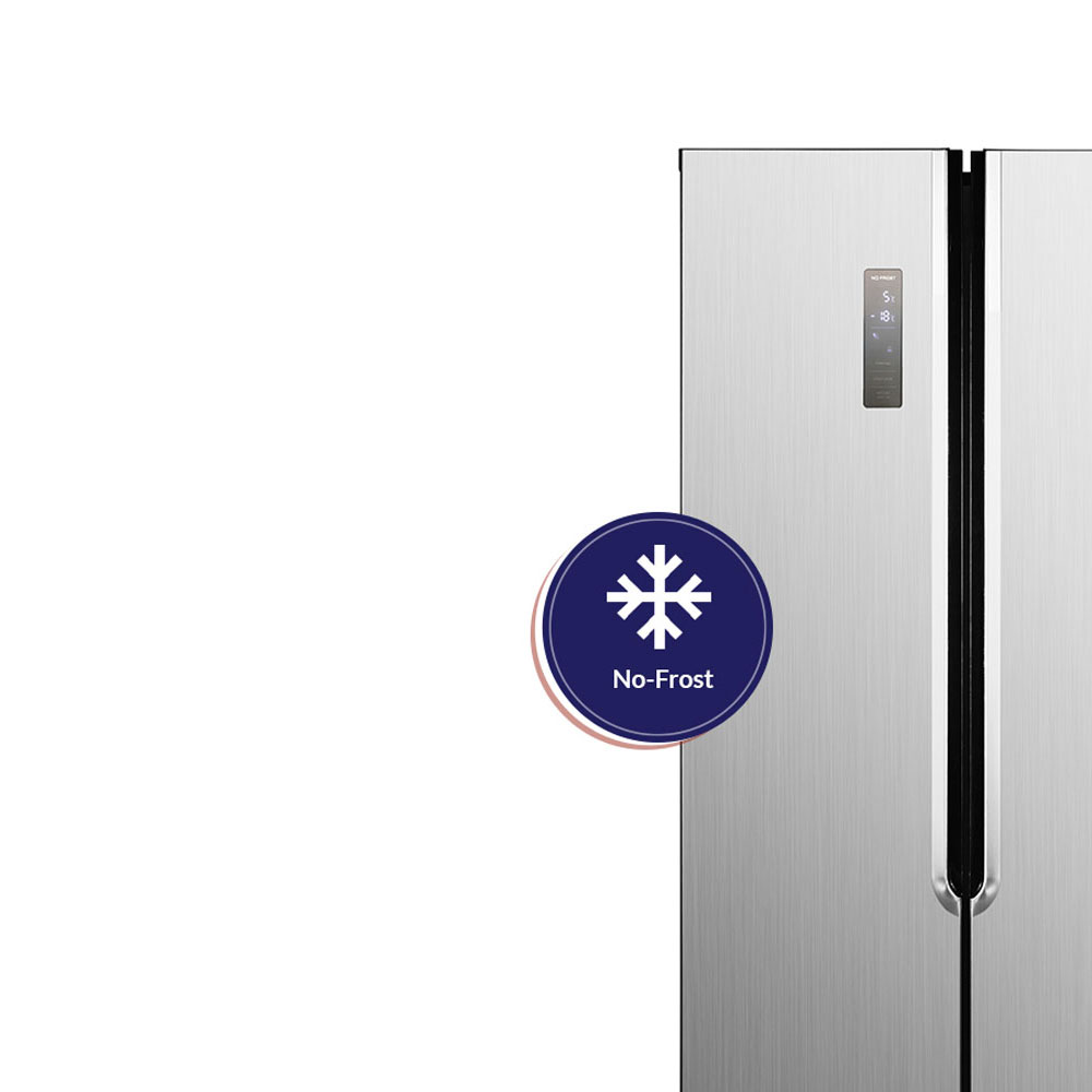 ARROW 532 LTR ARROW SIDE BY SIDE Refrigerator, 18.39 Feet | NOFROST | SILVER color RO2-820SNF