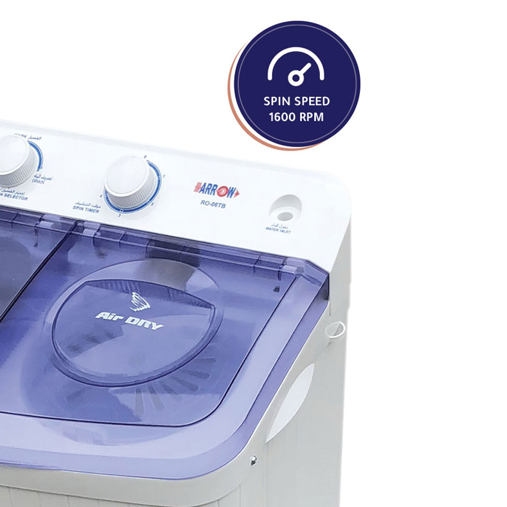 ARROW TWIN TUB SEMI-AUTOMATIC WASHING MACHINE, 10 KG, RO-11TTB