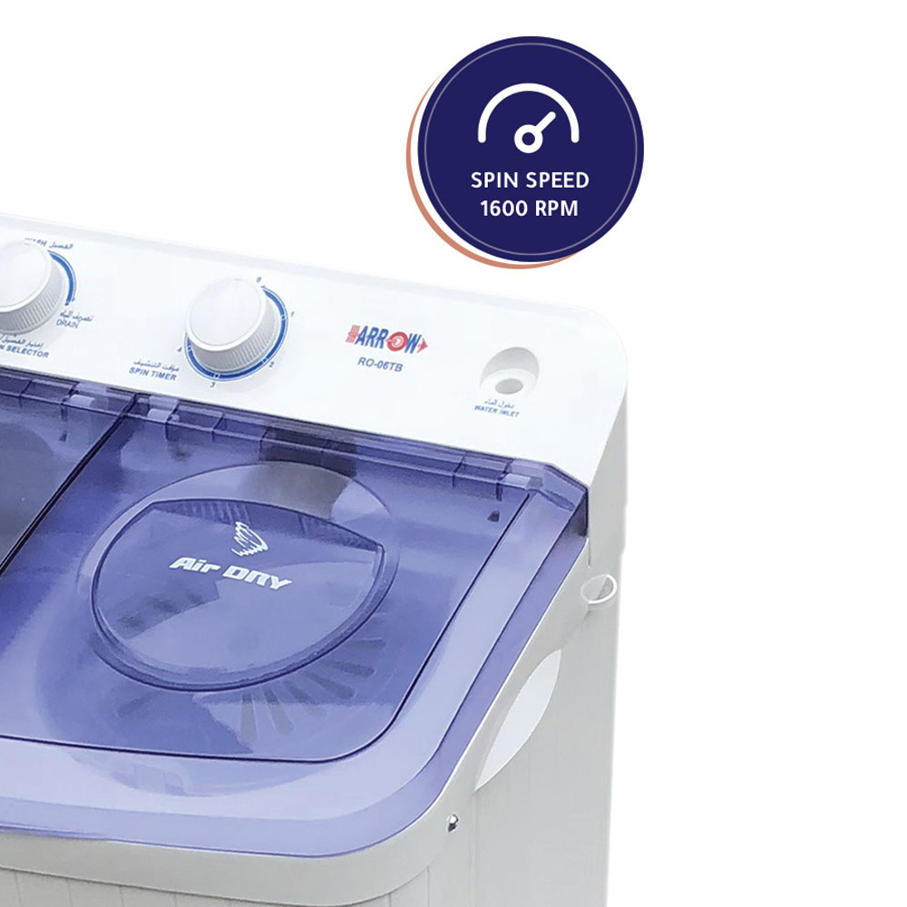 ARROW Twin tub Washing Machine 6Kg RO-07TTB