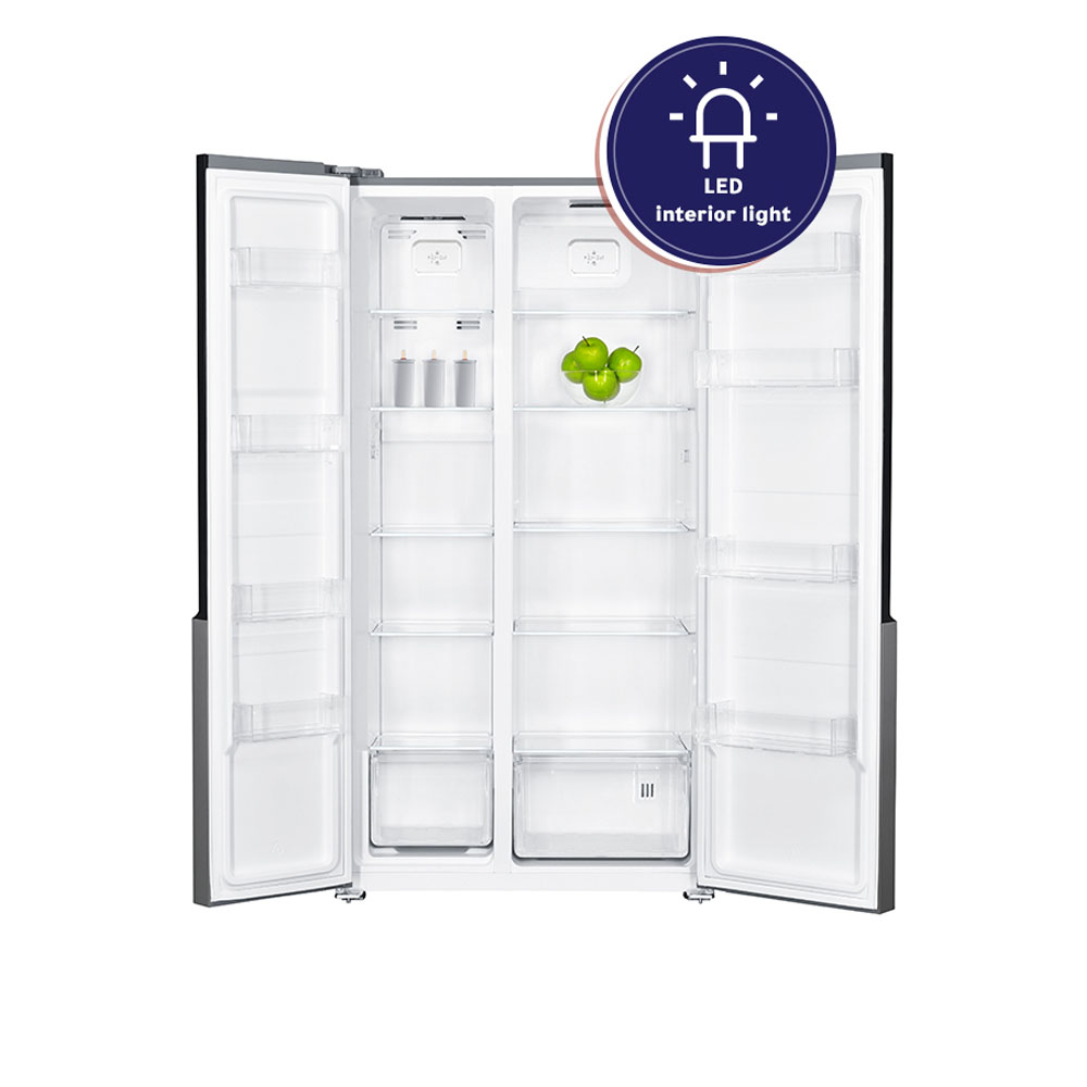 Aurora side by side refrigerator -Inox Color- No Frost - AR-840SNFT