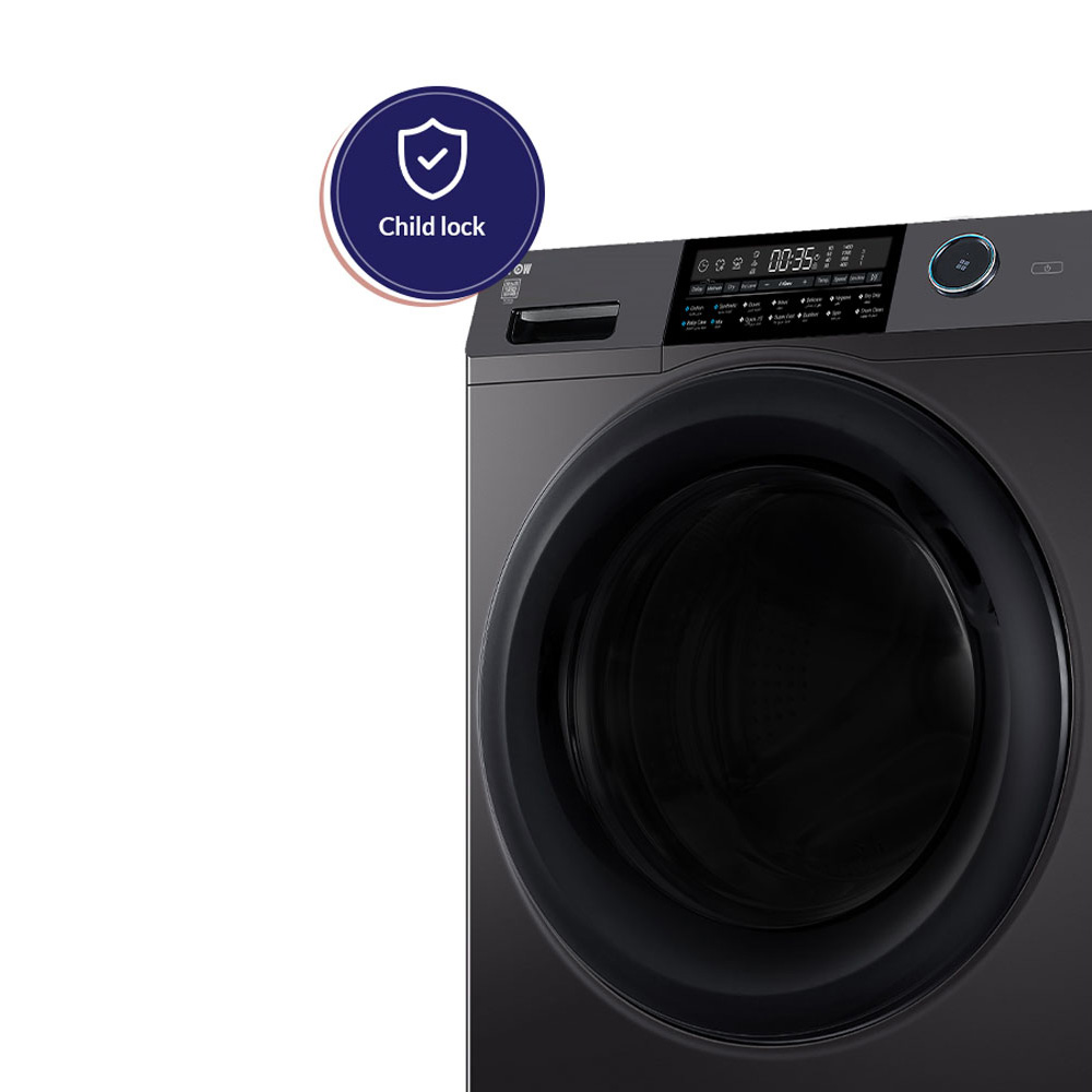 Front Load 12kg-8kg Dryer Silver Stainless RO-12FWDHS