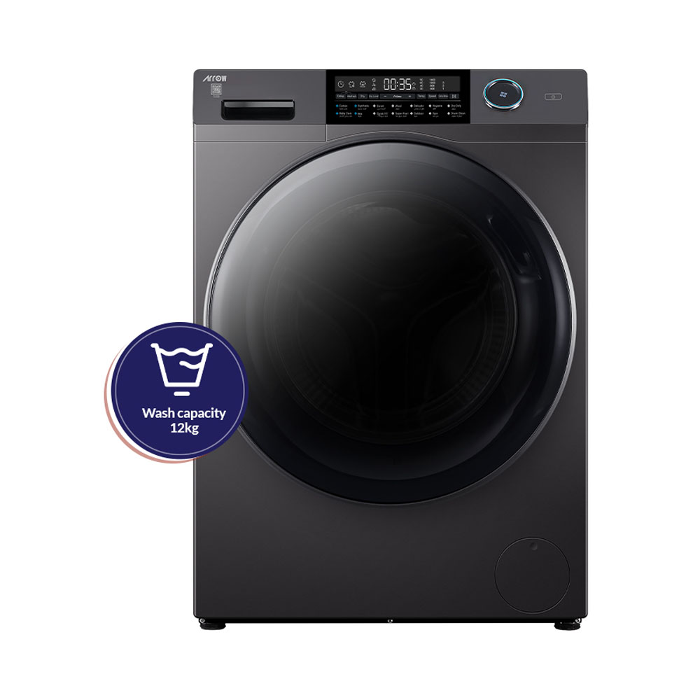 Front Load 12kg-8kg Dryer Silver Stainless RO-12FWDHS