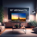Arrqw 55 Inch 4K UHD Smart LED TV RO-55LPS