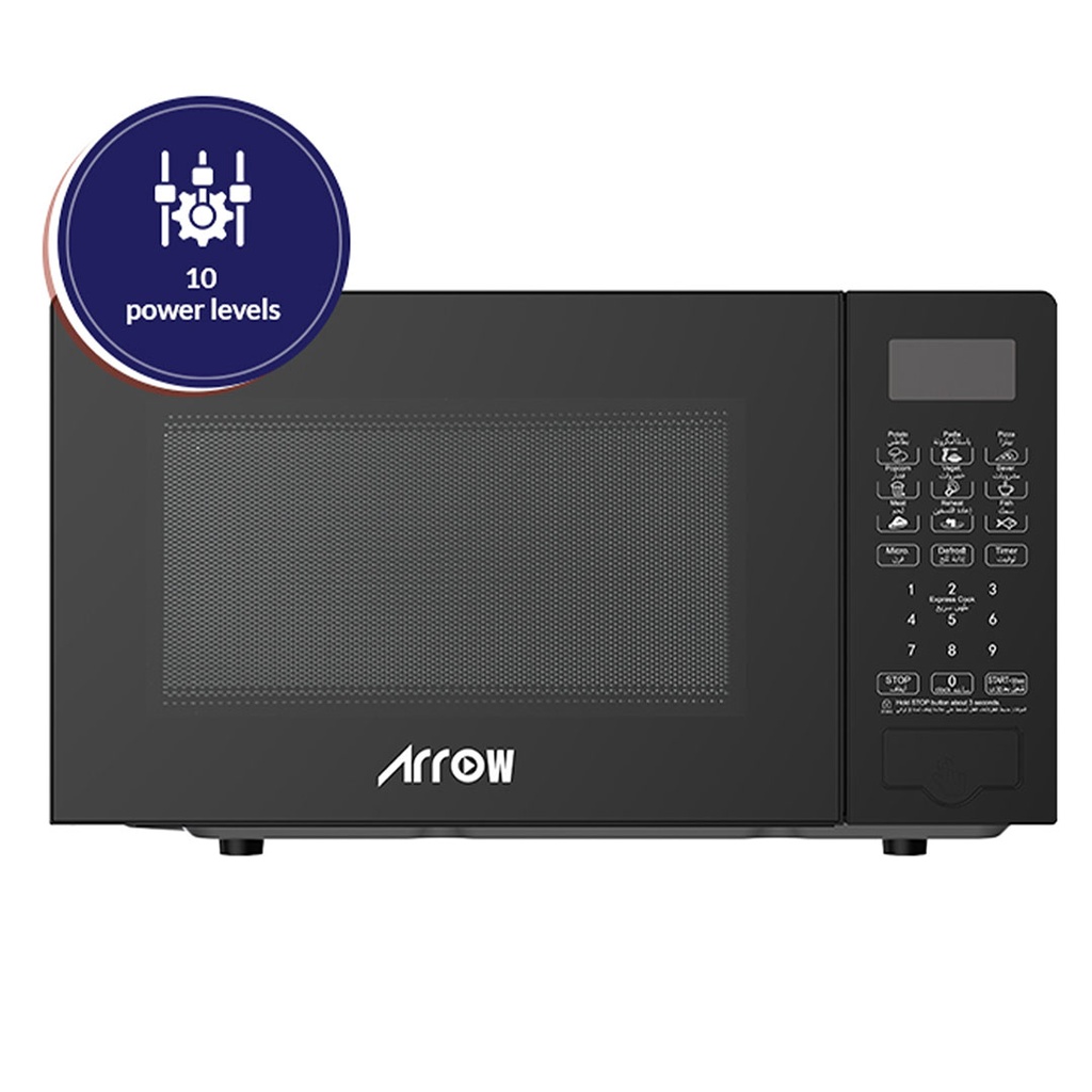 RO-20MWBD,Arrow, Black, 20L Digital microwave, 700W output power
