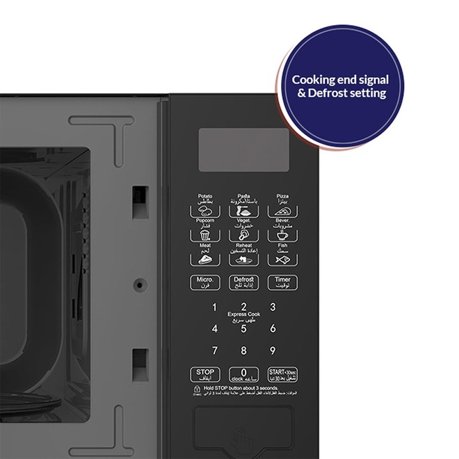 RO-20MWBD,Arrow, Black, 20L Digital microwave, 700W output power
