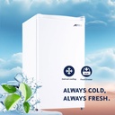 RO-135RDK, Arrow, 86L/3 CU. FT, Single Door Refrigerator,White 