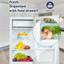 RO-135RDK, Arrow, 86L/3 CU. FT, Single Door Refrigerator,White 
