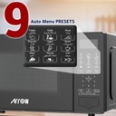 Arrow 20L Digital Microwave Oven | 700W Power, 10 Levels, Easy Controls & Defrost Setting | RO-20MWBD
