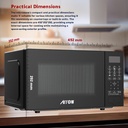 Arrow 20L Digital Microwave Oven | 700W Power, 10 Levels, Easy Controls & Defrost Setting | RO-20MWBD