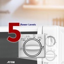 RO-20MW,Arrow, White,20L Mechanical microwave,700W output power