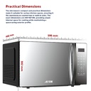 RO-42MWBG,Arrow, Silver, 42L Digital microwave with grill,1000W microwave output