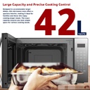 RO-42MWBG,Arrow, Silver, 42L Digital microwave with grill,1000W microwave output