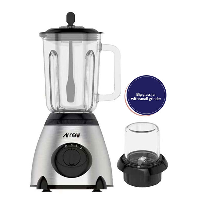ARROW 1.5L 400WATTS BLENDER GLASS JAR STAINLESS STEEL BODY RO-15GBSY