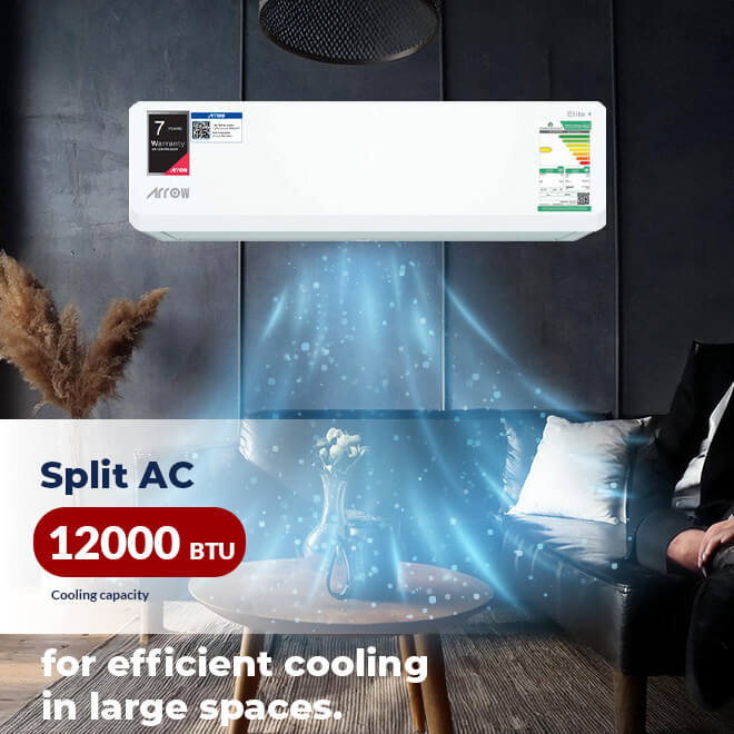 SPLIT AC with Cooling & Heating | 12600 BTU | Remote ControlRO-12SCD-H