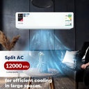 SPLIT AC with Cooling & Heating | 12600 BTU | Remote ControlRO-12SCD-H