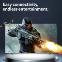 ARRQW 75 INCH QLED 4K GOOGLE TV Frameless Design RO-75LCQ