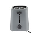 2-Slice Plastic Toaster with 6 Browning Levels – Black & Dark Grey | RO-02TD