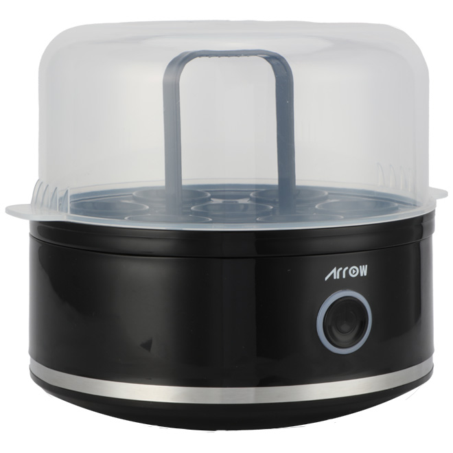 RO-07EBD, ARROW EGG BOILER, DETACHABLE EGG RACK 1-7 EGG, BLACK COLOR