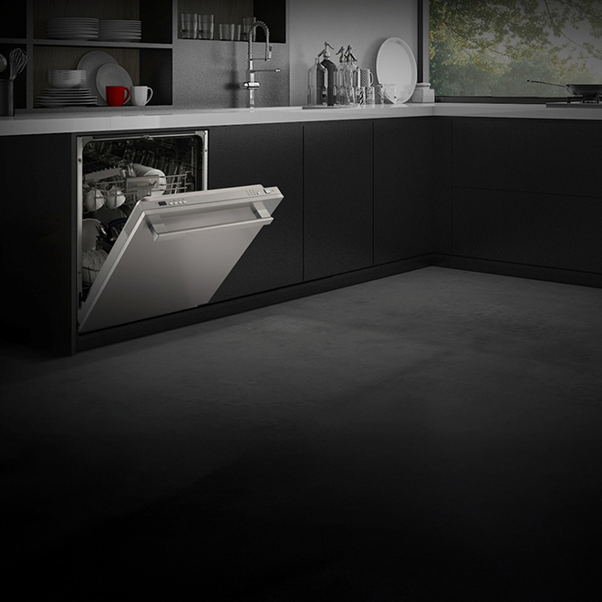 RO-15DWGS, 15 SETS DISHWASHER, 8 PROGRAMS, SILVER COLOR, 3 BASKETS, AUTO DOOR OPENING FUNCTION