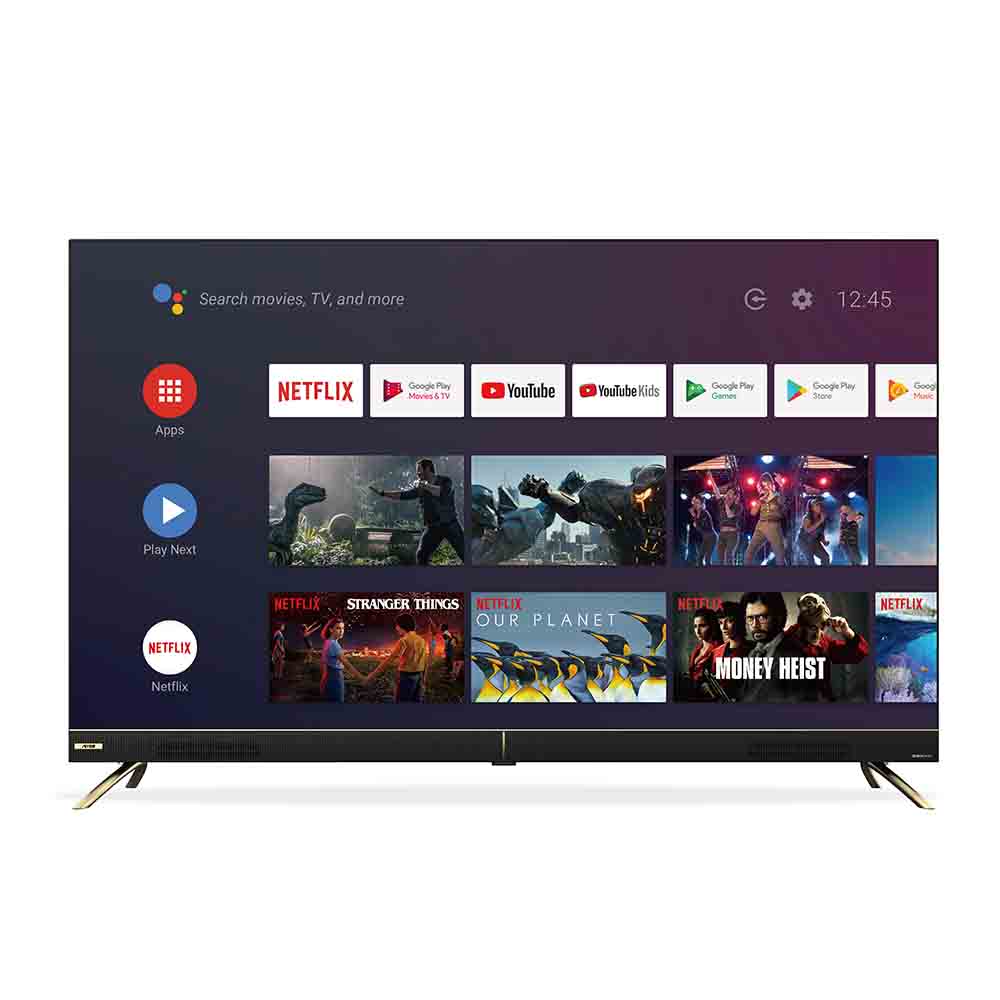 ARRQW 55 INCH QLED 4K GOOGLE TV Frameless Design TV RO-55LCQ120