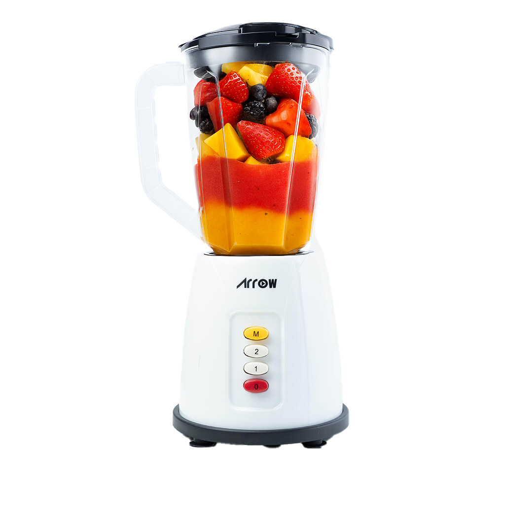 1.5L Plastic Blender with Grinder, 400W Power, Full Copper Motor, Safety Lock | RO-15PBSY