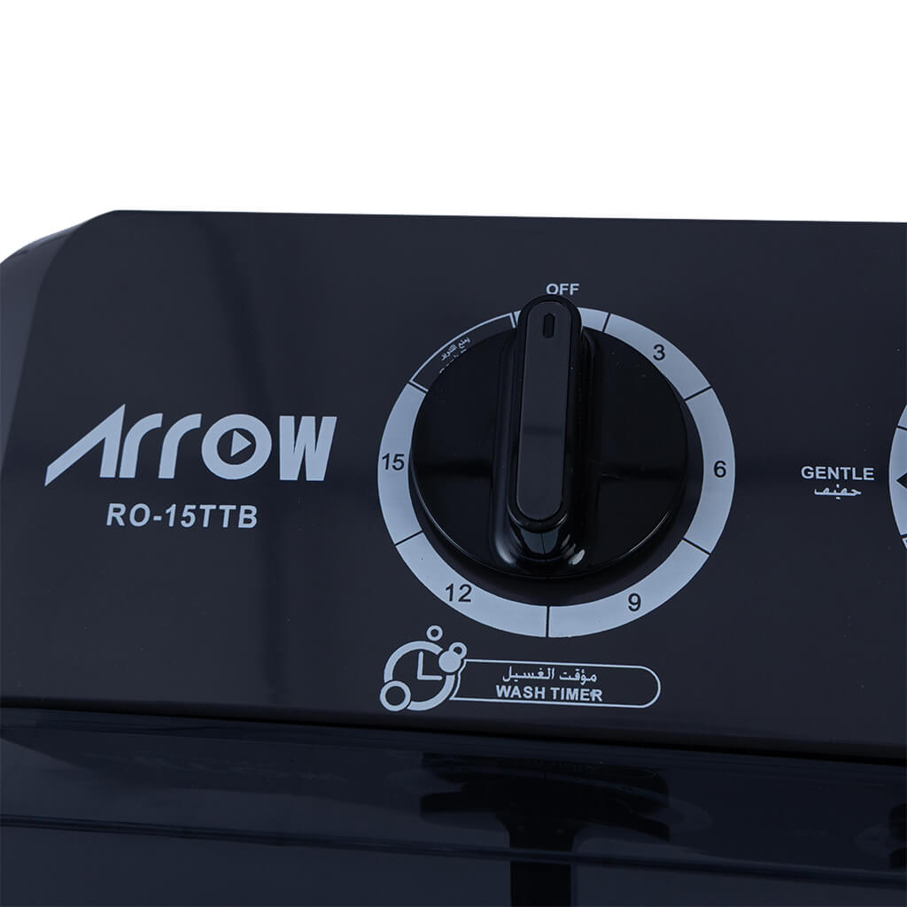 RO-15TTB, ARROW TWIN TUB WASHING MACHINE, 14KG, DARK GREY