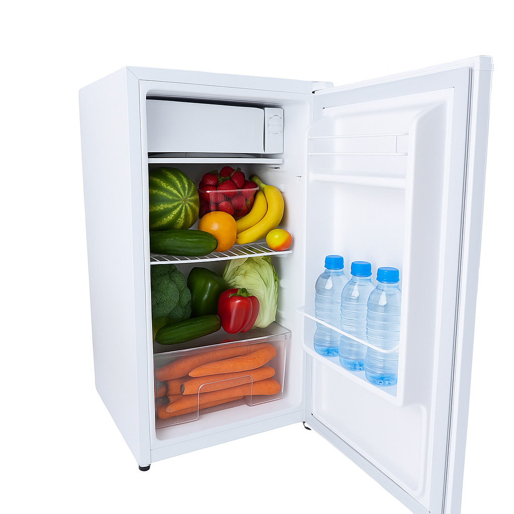 Sahm single door refrigerator with Light, white, 86L, 3 Cu.ft, DEFROST , SHM-135RDK