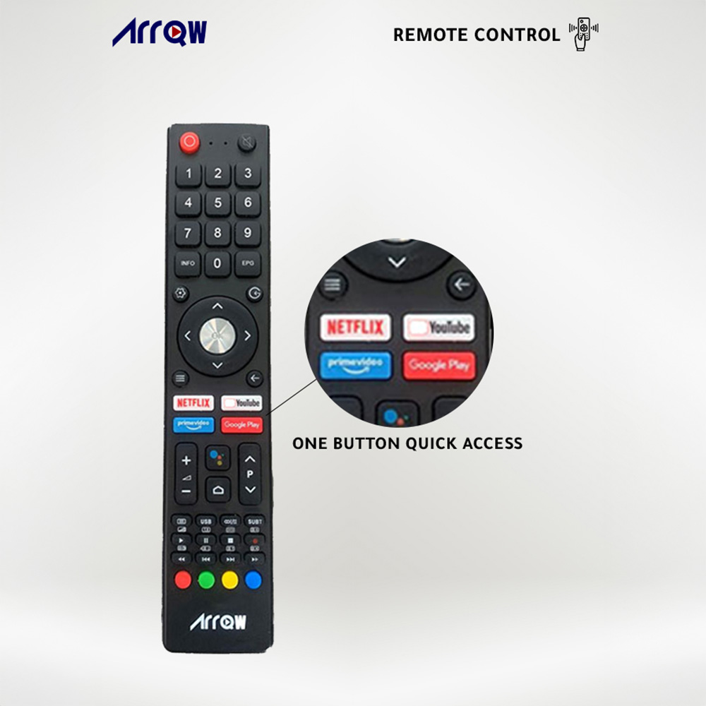 ARRQW 65 INCH QLED 4K GOOGLE TV 5.0, DOLBY VISION/ATMOS, DLG 120HZ, TV RO-65LCQ120